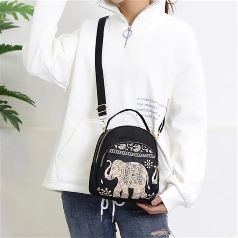 Women's Bag New Casual Korean Multifunctional Shoulder Bag Mini Backpack Oxford Crossbody Bag Women Tote Bag