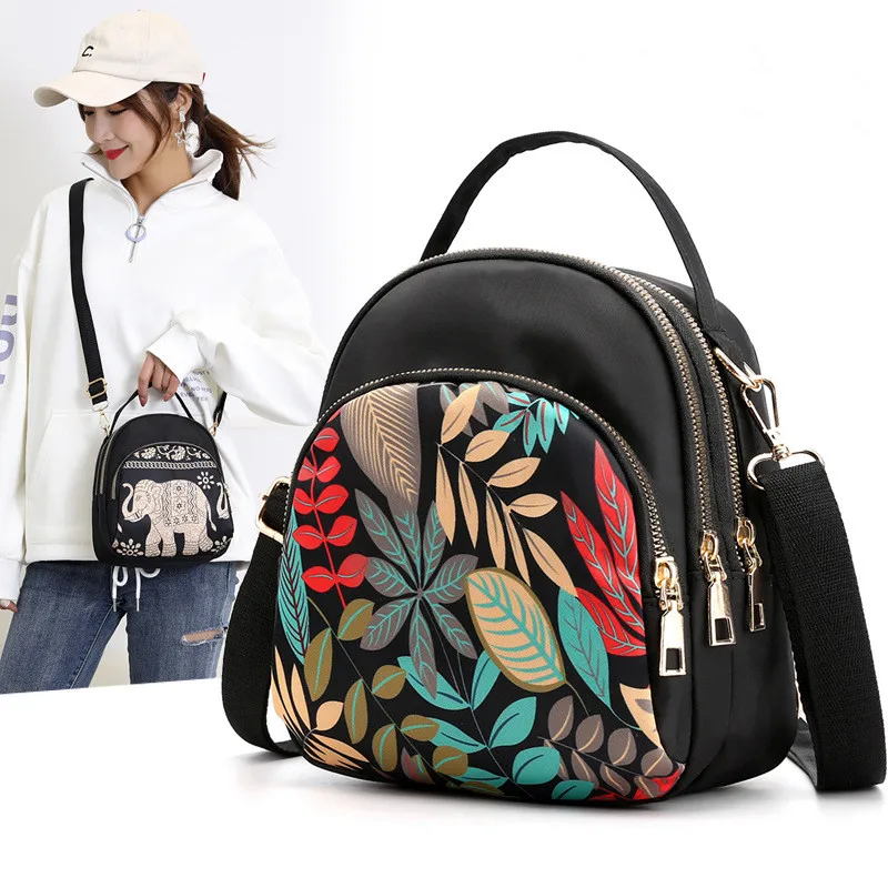 Women's Bag New Casual Korean Multifunctional Shoulder Bag Mini Backpack Oxford Crossbody Bag Women Tote Bag
