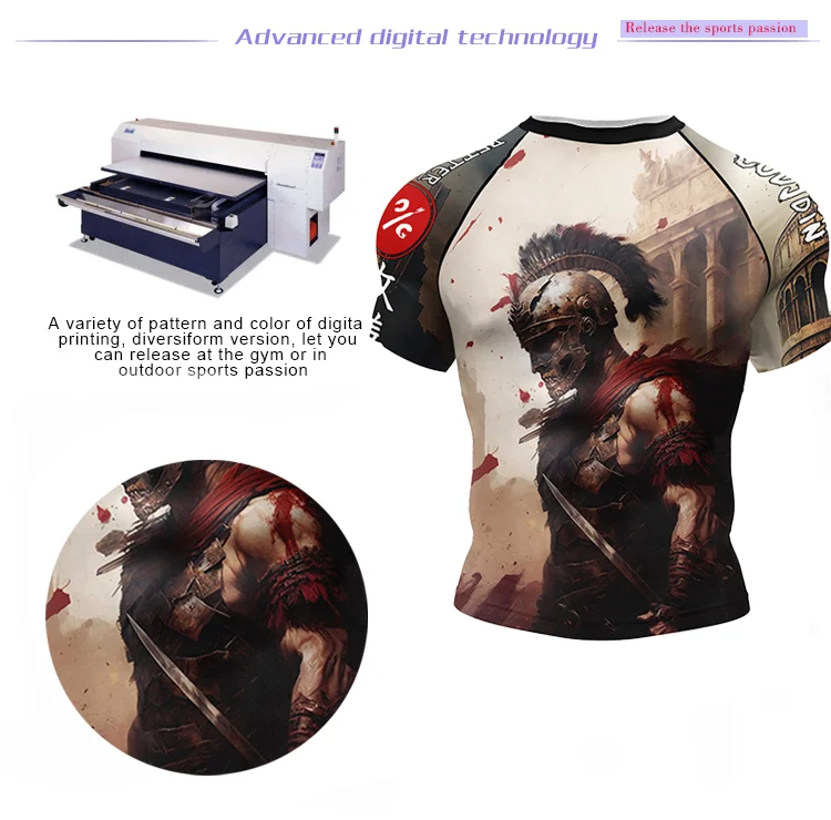 Cody BJJ Rash Guard Mens Jiu Jitsu MMA Compression Tops Fightwear Short Sleeve Westling Boxing Training Muay Thai Stretch Shirt