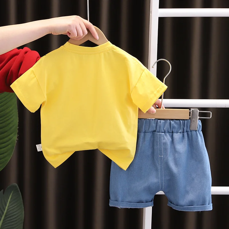 New Summer Baby Clothes Suit Children Boys Casual T-Shirt Shorts 2Pcs/Sets Toddler Sports Outfits Infant Costume Kids Tracksuits