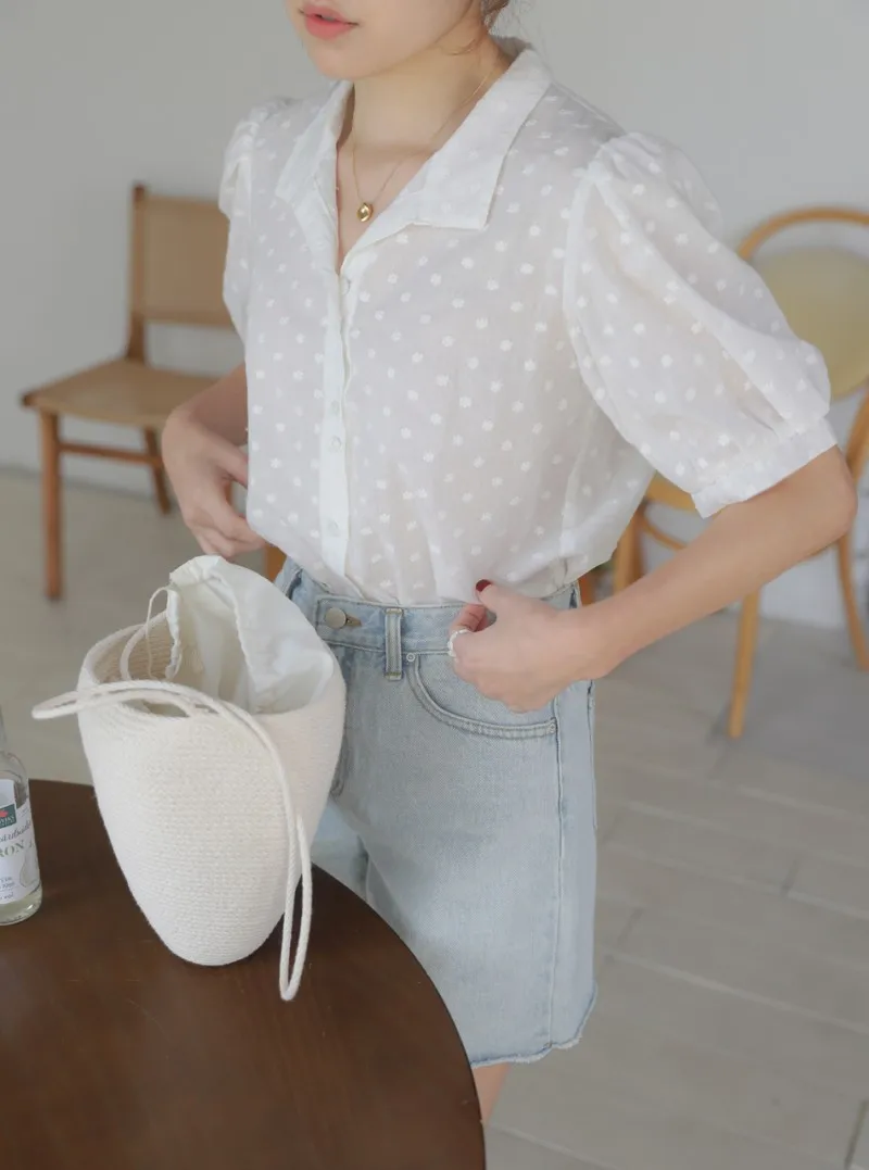 Shirts Women All-match V-Neck blouse shirts and tops Korean Style Womens Clothing Elegant Solid Color Leisure Chiffon blouses