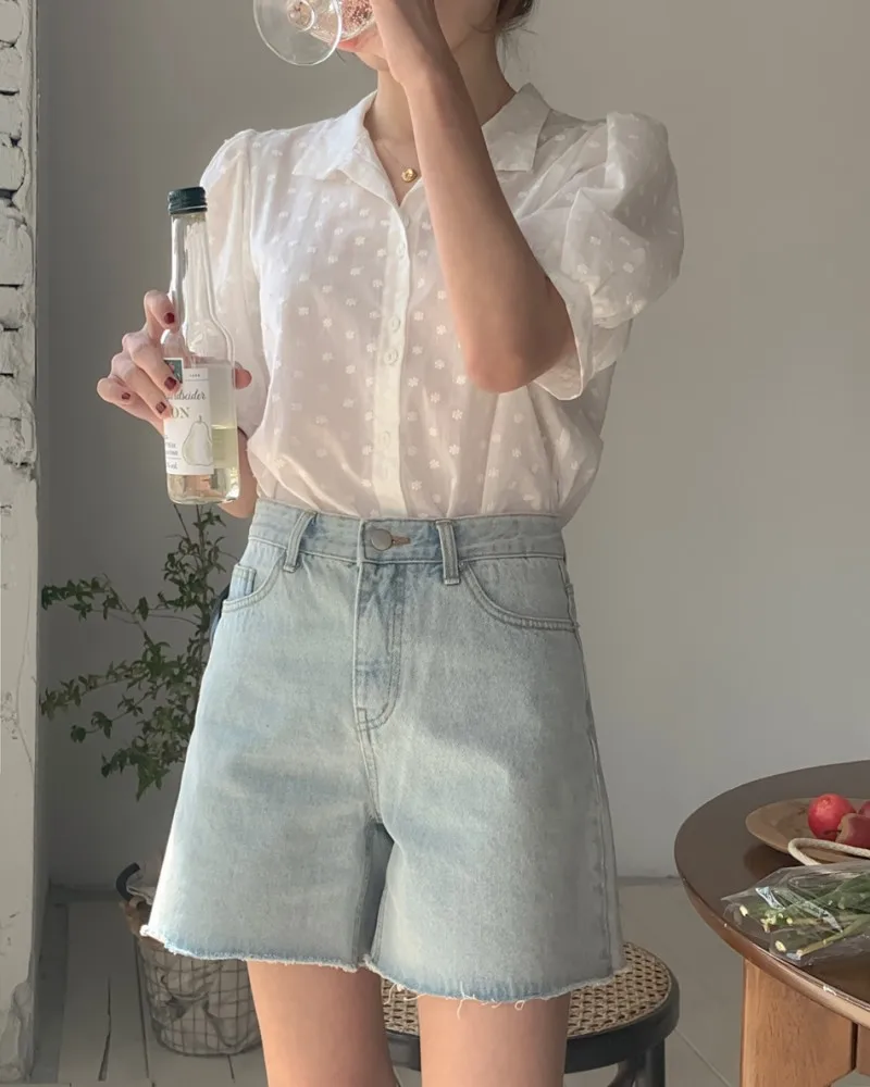 Shirts Women All-match V-Neck blouse shirts and tops Korean Style Womens Clothing Elegant Solid Color Leisure Chiffon blouses