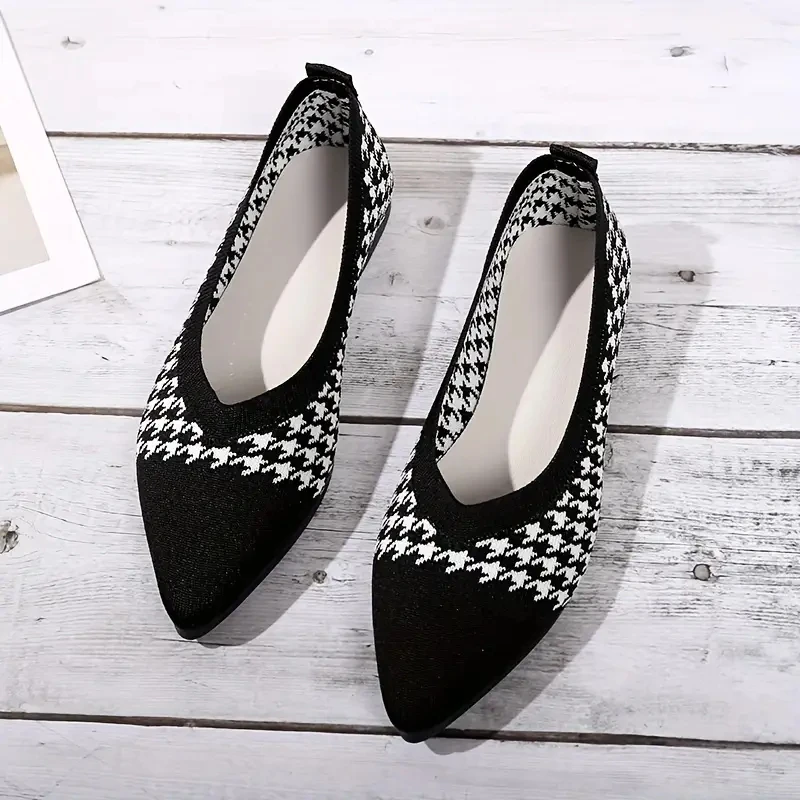 New Women's Ballet Flats Casual Shoes Low Heel Barefoot Elegant Woman Sneakers Comfortable Pointed Toe Loafers Female