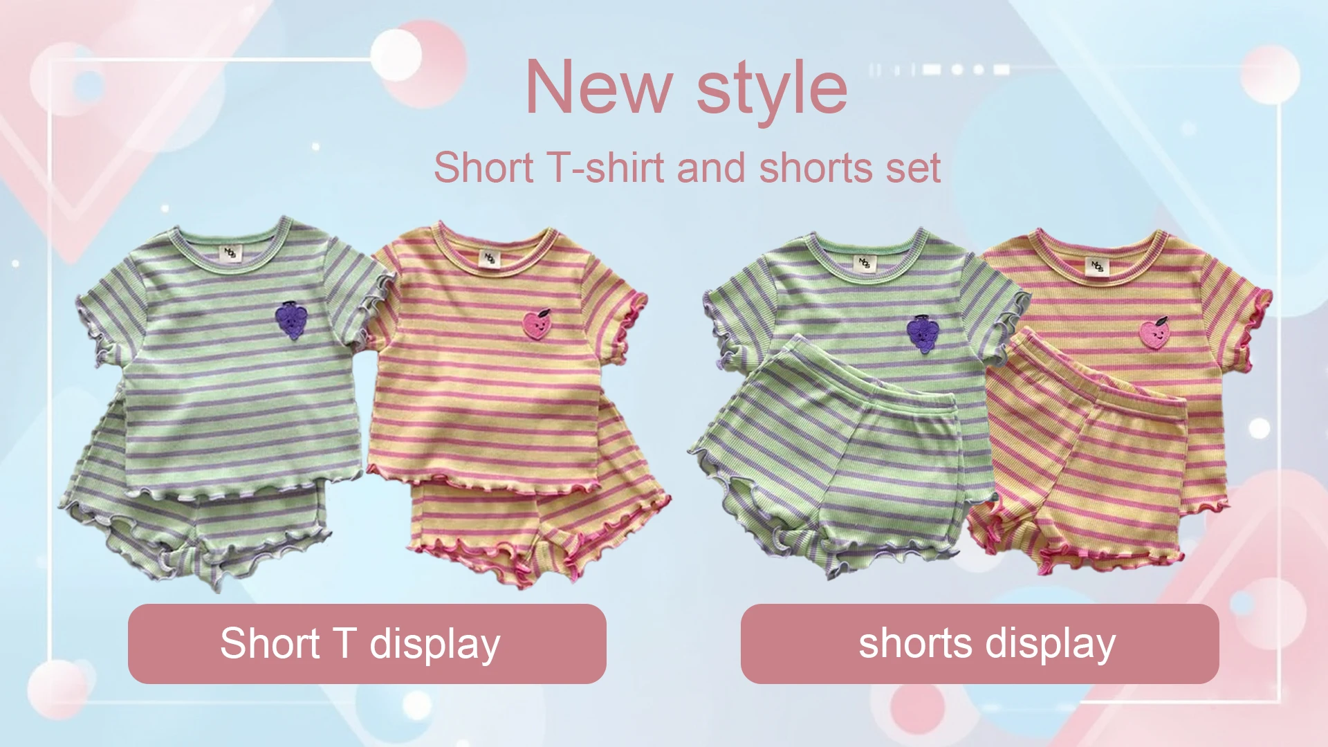 Children's Pajama Set Cartoon Little Bear Girl Ice Silk Satin Top and Pants Set Boys' Pajamas Spring/Summer Baby Set
