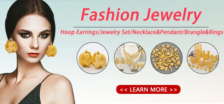 Jewelry Fashion New Drop Earrings Classic Bangle Ring Dubai Necklace Beads Jewelry Set for Women Party Daily Wear Wedding Gift