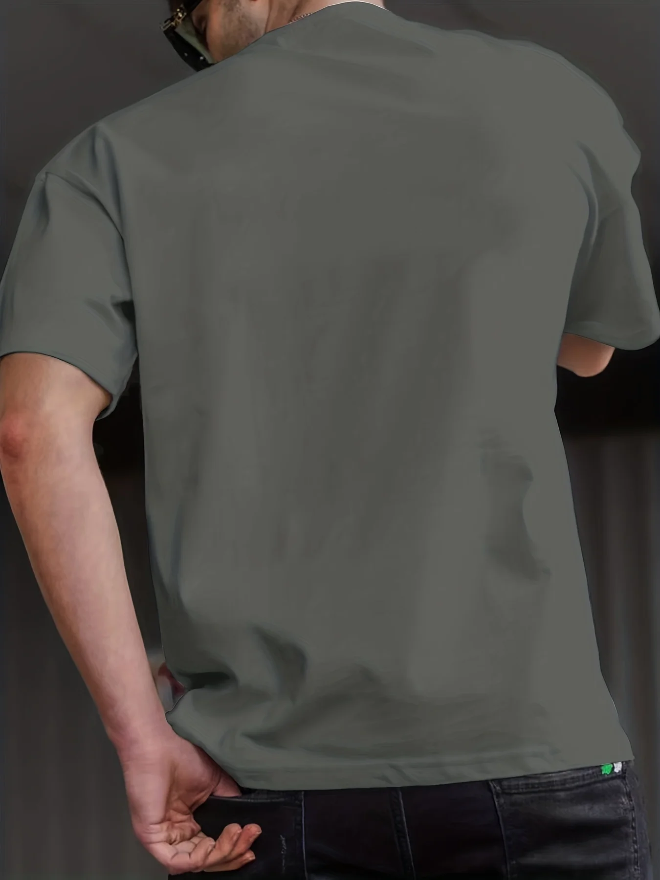 Men's Summer 100% Cotton Funny Act My Age Letter Pattern Print Loose Large Casual Round Neck Short Sleeve T-shirt
