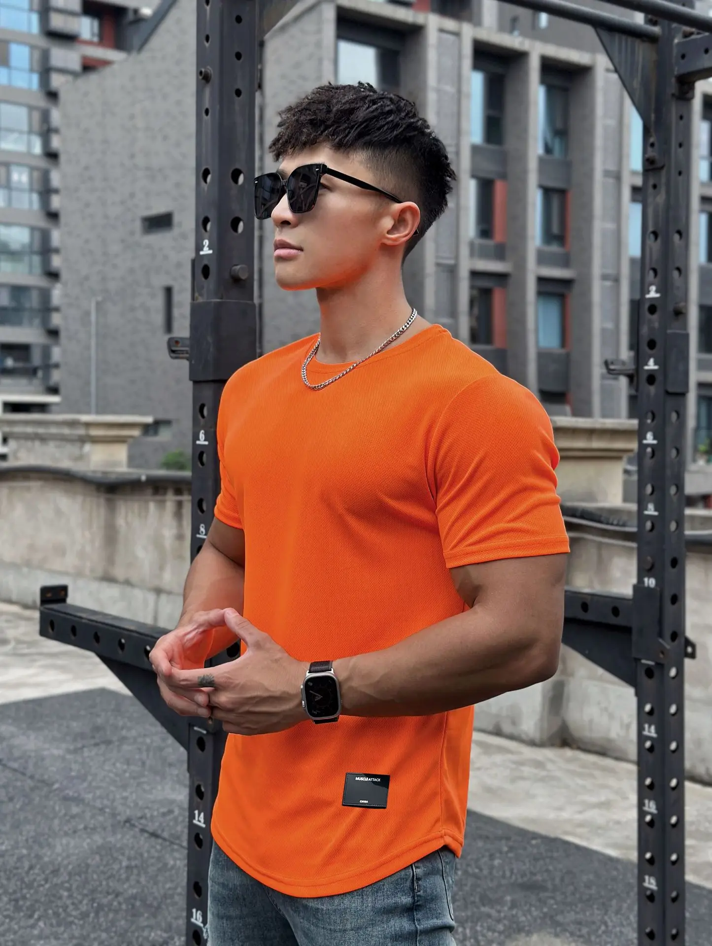 2024 New Men Summer Short Sleeve Fitness T Shirt Running Sport Gym Muscle T Shirt Workout Casual High Quality Tops Clothing