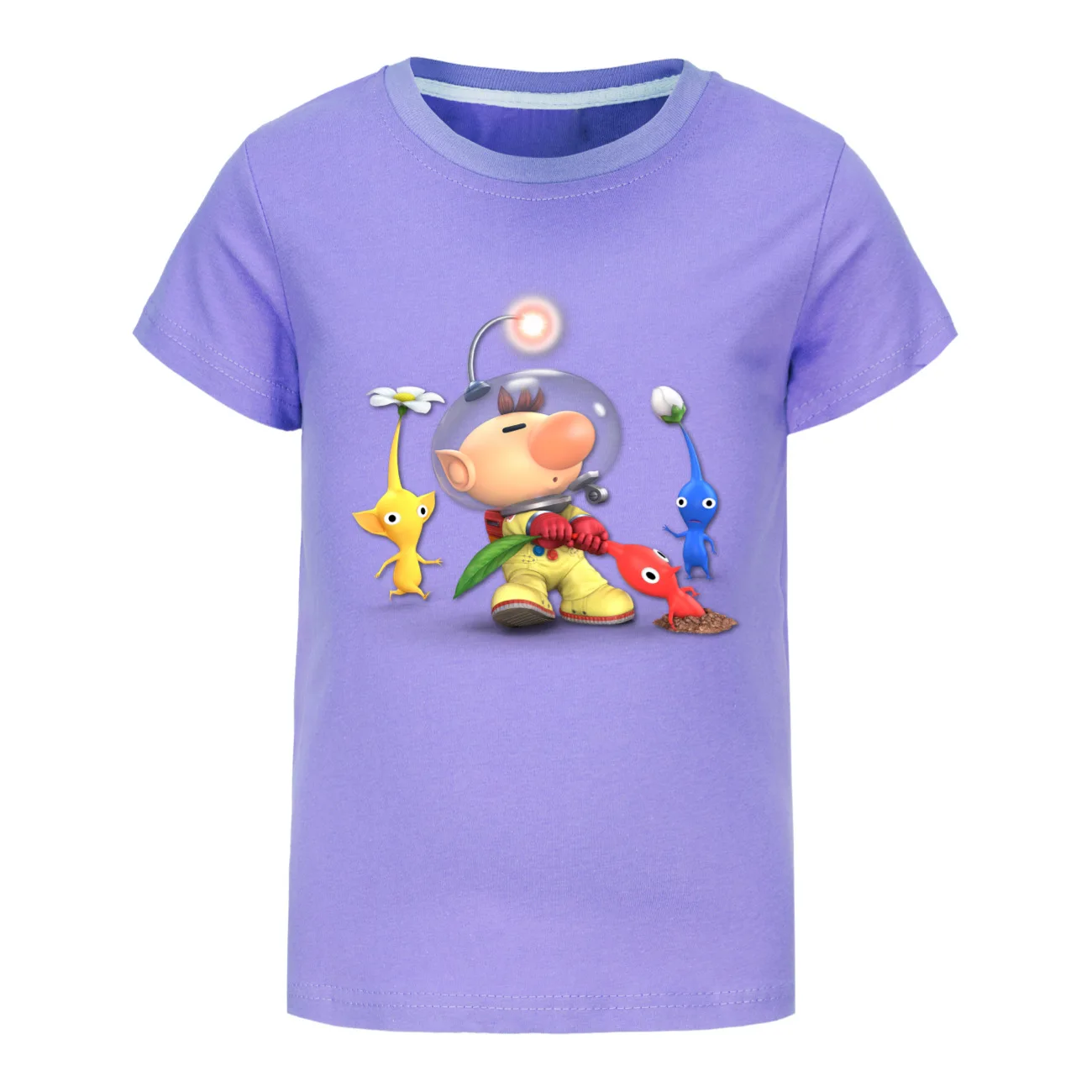 PIKMIN 4 WIKI Tshirt Kids Cartoon JOY SADNESS T-shirt Baby Girls Kawaii Clothes Children Clothing Boys Summer Short Sleeve Tops
