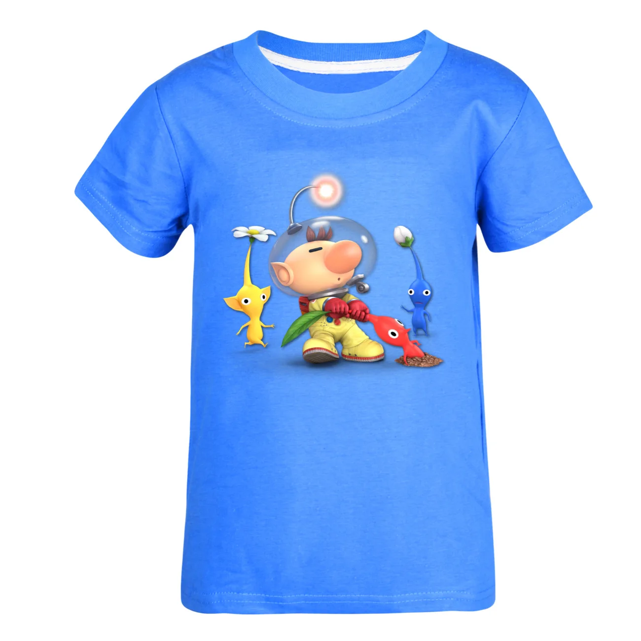 PIKMIN 4 WIKI Tshirt Kids Cartoon JOY SADNESS T-shirt Baby Girls Kawaii Clothes Children Clothing Boys Summer Short Sleeve Tops