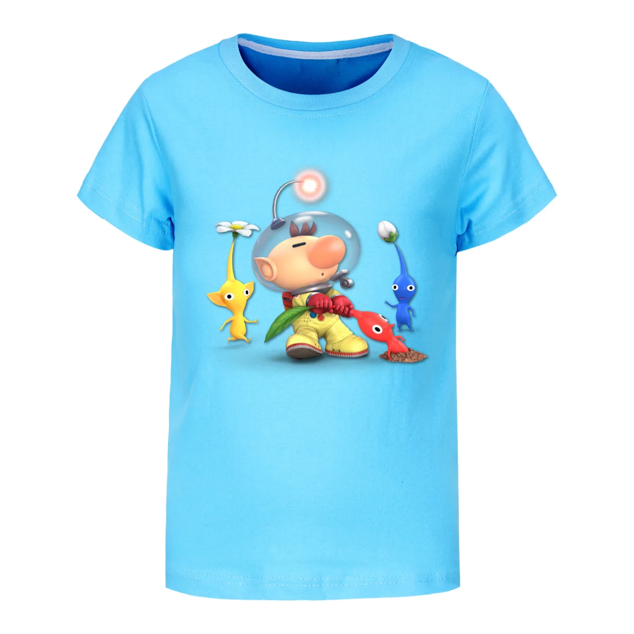 PIKMIN 4 WIKI Tshirt Kids Cartoon JOY SADNESS T-shirt Baby Girls Kawaii Clothes Children Clothing Boys Summer Short Sleeve Tops
