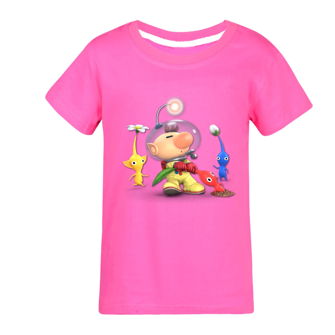 PIKMIN 4 WIKI Tshirt Kids Cartoon JOY SADNESS T-shirt Baby Girls Kawaii Clothes Children Clothing Boys Summer Short Sleeve Tops