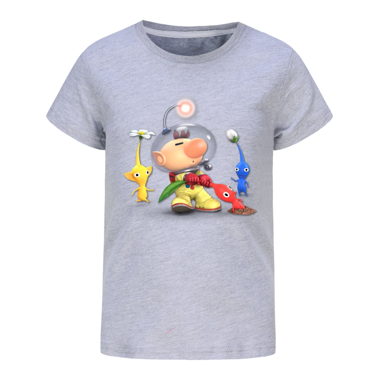 PIKMIN 4 WIKI Tshirt Kids Cartoon JOY SADNESS T-shirt Baby Girls Kawaii Clothes Children Clothing Boys Summer Short Sleeve Tops
