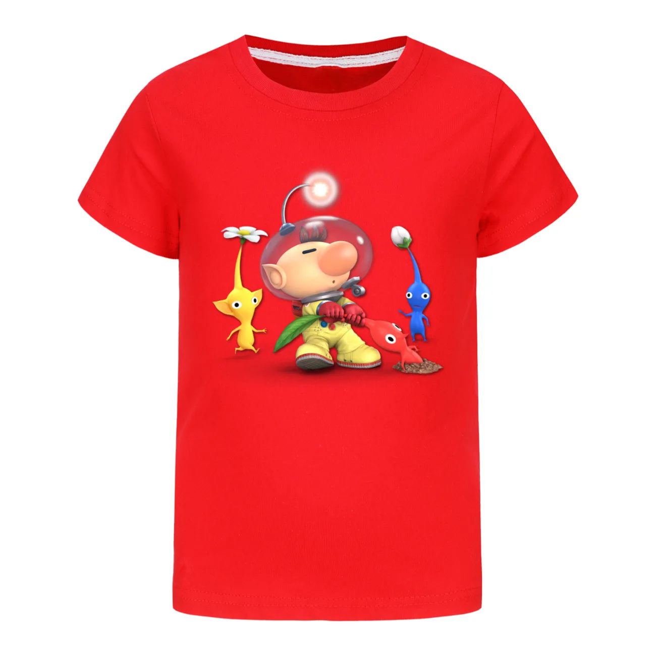 PIKMIN 4 WIKI Tshirt Kids Cartoon JOY SADNESS T-shirt Baby Girls Kawaii Clothes Children Clothing Boys Summer Short Sleeve Tops