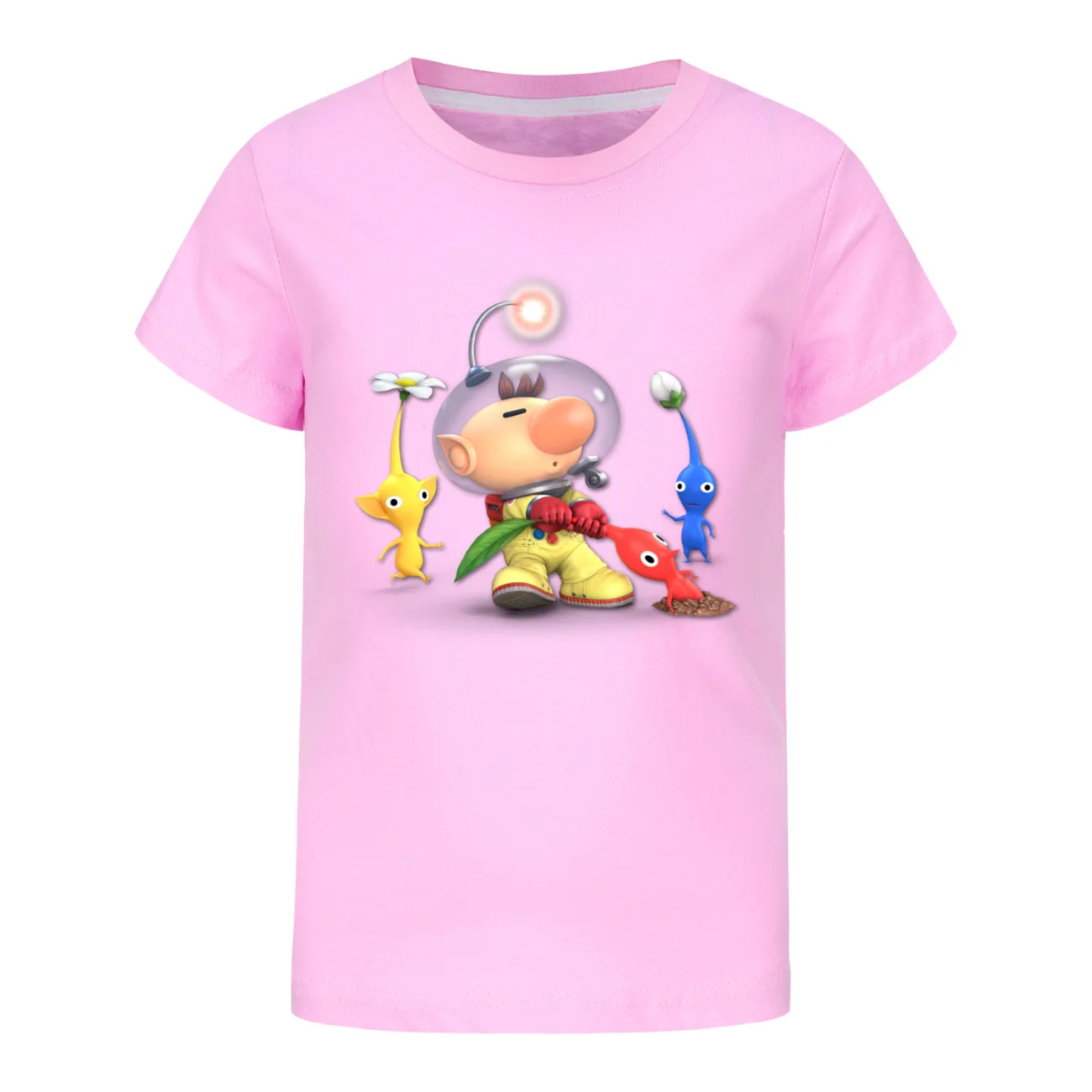 PIKMIN 4 WIKI Tshirt Kids Cartoon JOY SADNESS T-shirt Baby Girls Kawaii Clothes Children Clothing Boys Summer Short Sleeve Tops