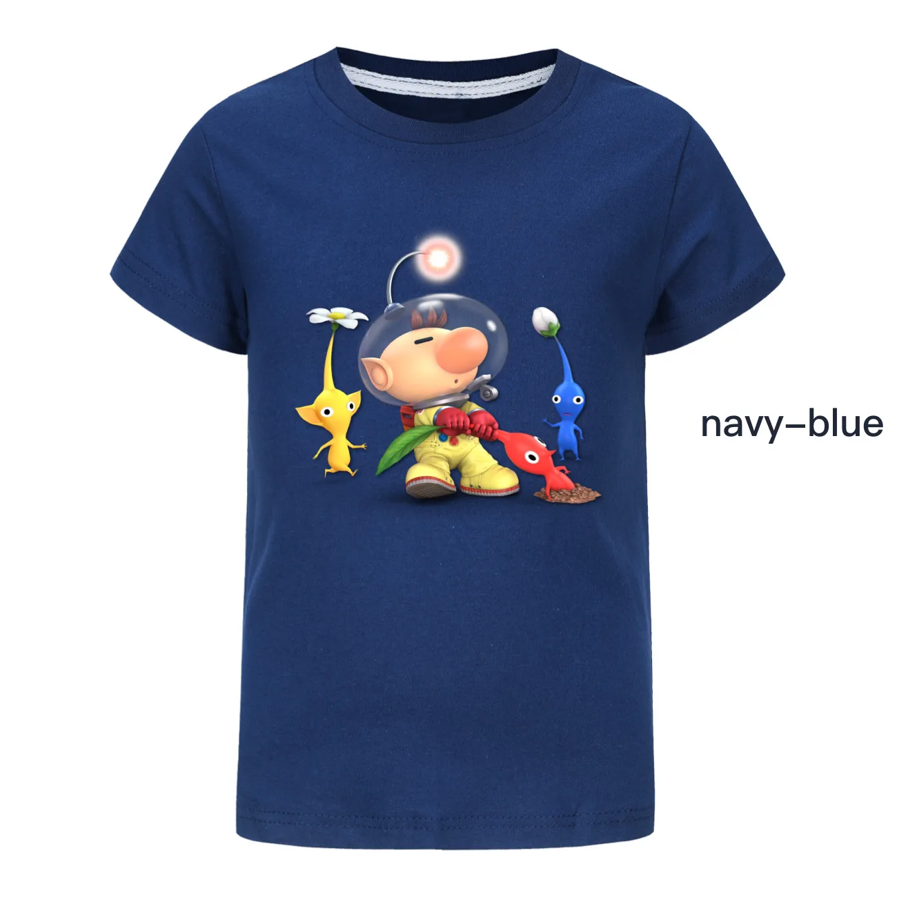 PIKMIN 4 WIKI Tshirt Kids Cartoon JOY SADNESS T-shirt Baby Girls Kawaii Clothes Children Clothing Boys Summer Short Sleeve Tops