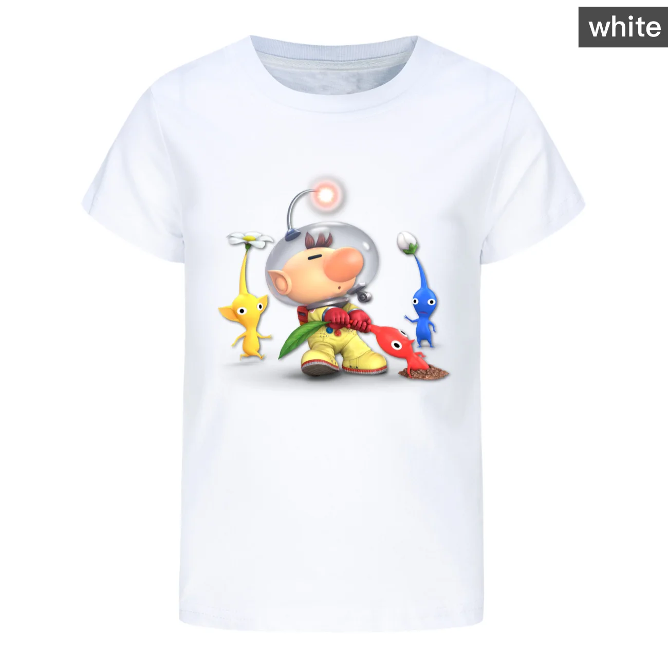 PIKMIN 4 WIKI Tshirt Kids Cartoon JOY SADNESS T-shirt Baby Girls Kawaii Clothes Children Clothing Boys Summer Short Sleeve Tops