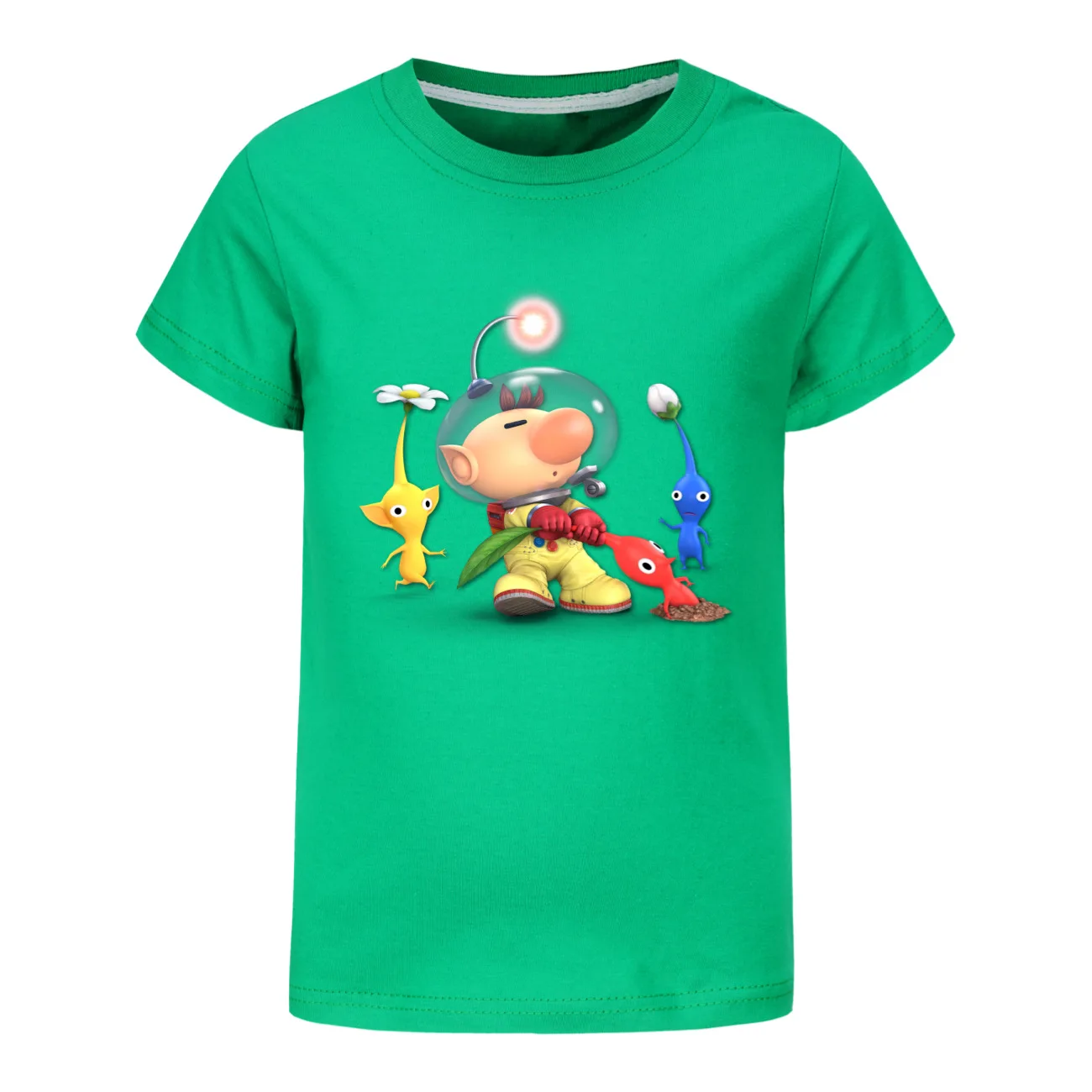 PIKMIN 4 WIKI Tshirt Kids Cartoon JOY SADNESS T-shirt Baby Girls Kawaii Clothes Children Clothing Boys Summer Short Sleeve Tops