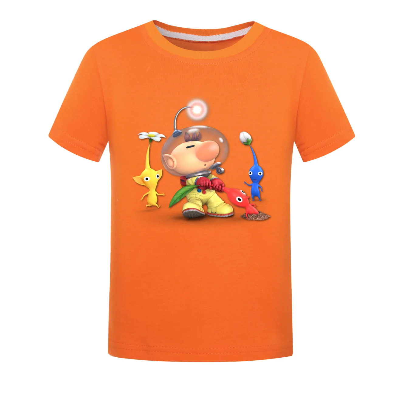 PIKMIN 4 WIKI Tshirt Kids Cartoon JOY SADNESS T-shirt Baby Girls Kawaii Clothes Children Clothing Boys Summer Short Sleeve Tops
