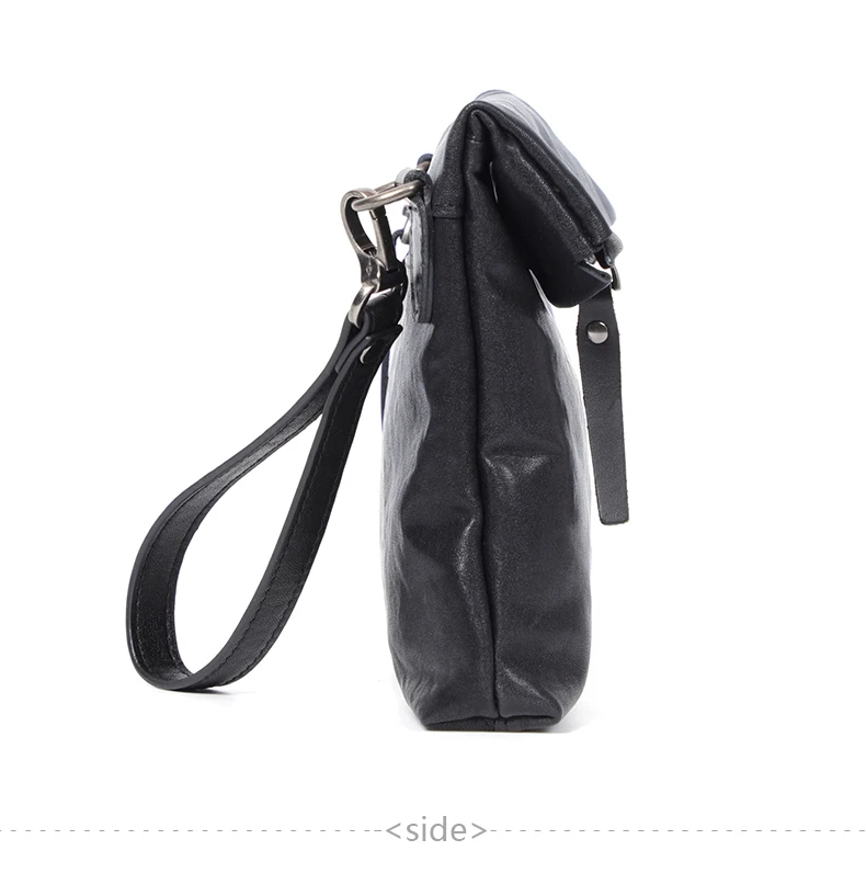 Natural Genuine Leather Men Messenger Bag Shoulder Bag Men Cluth bag Moneybag Purse Cowhide Leather Male Crossbody Bag Fold Flap