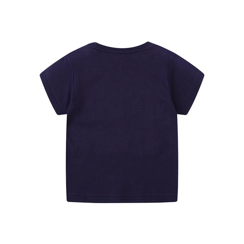 Jumping Meters New Arrival Boys T Shirts For Summer Cotton Cartoon Aircraft Embroidery Toddler Kids Tees Baby Tops Clothes