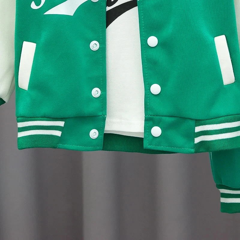 Kids Baseball Clothing Suit Boys Girls Casual Sports Sets 3 Pcs Coat Pants tripartite Spring Autumn Thin Baby Tracksuit Outfits
