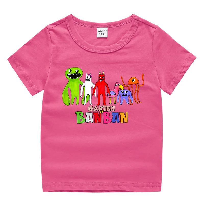 Children Summer Boys Girls T-shirts Game Fashion Garden of Banban Cartoon Short sleeve T-shirt for 2-8Year Kids Clothes