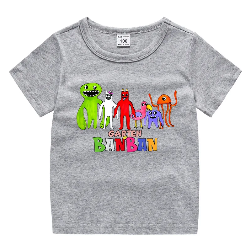 Children Summer Boys Girls T-shirts Game Fashion Garden of Banban Cartoon Short sleeve T-shirt for 2-8Year Kids Clothes
