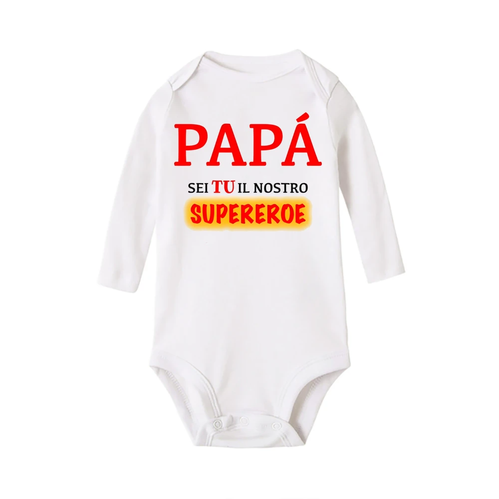 Happy Birthday To You Dad Mom We Love You Baby Bodysuit Pattern Print Jumpsuit Long Sleeve Romper Holiday Party Baby Clothes