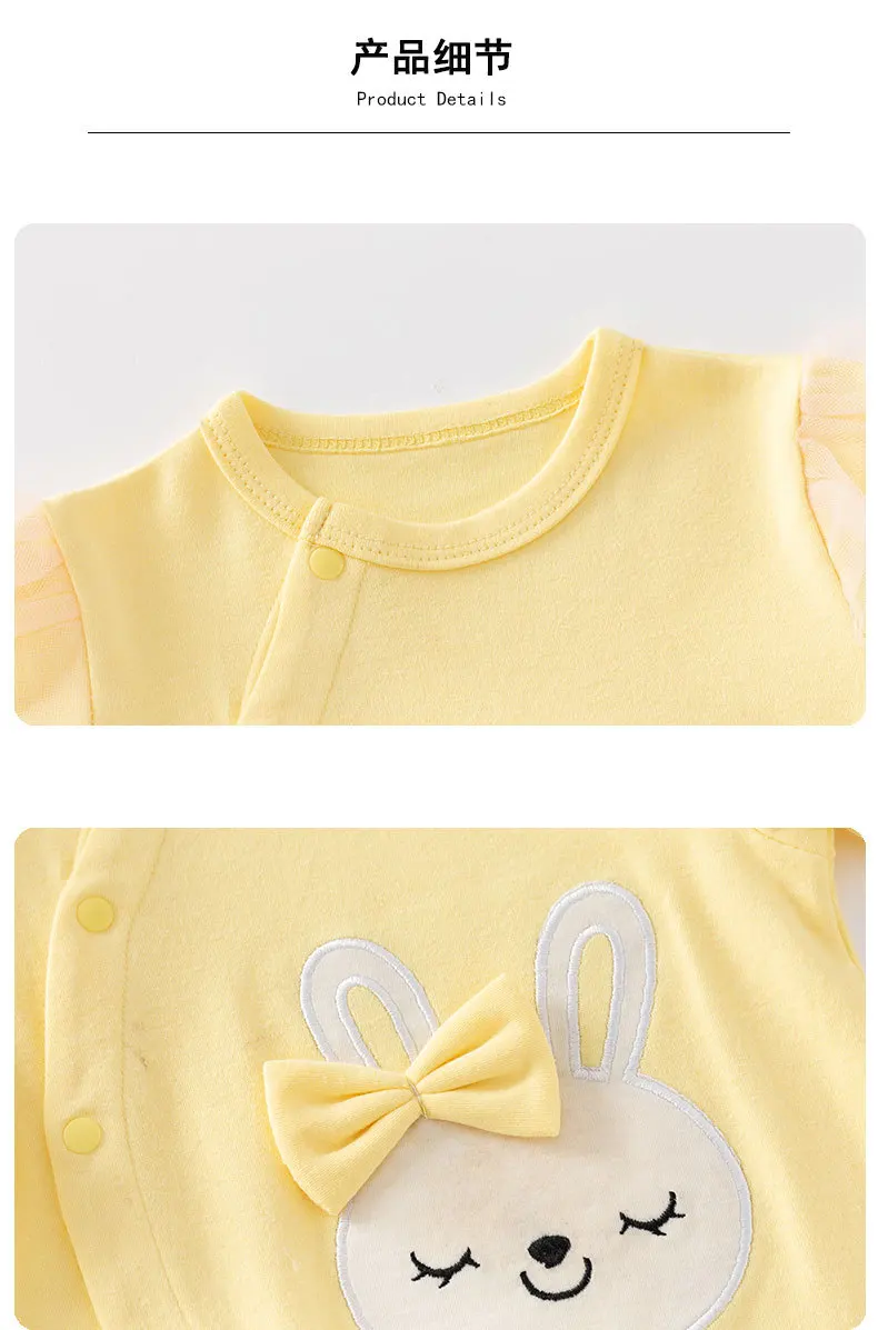 Newborn Baby Clothes Spring Baby Romper Princess style girls Sleepsuit Girl Sleepwear One-pieces Jumpsuit Baby Clothing Jumpsuit