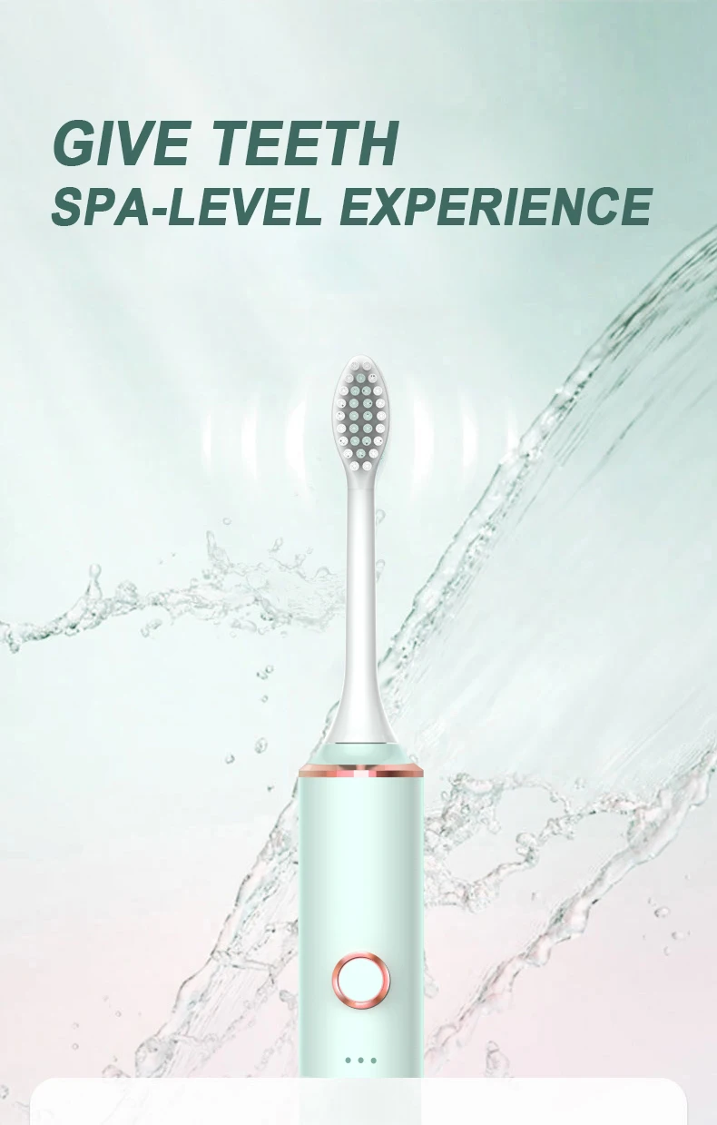 New 2024 N100 Sonic Electric Toothbrush Adult Timer Brush 6 Mode USB Charger Rechargeable Tooth Brushes Replacement Heads Set