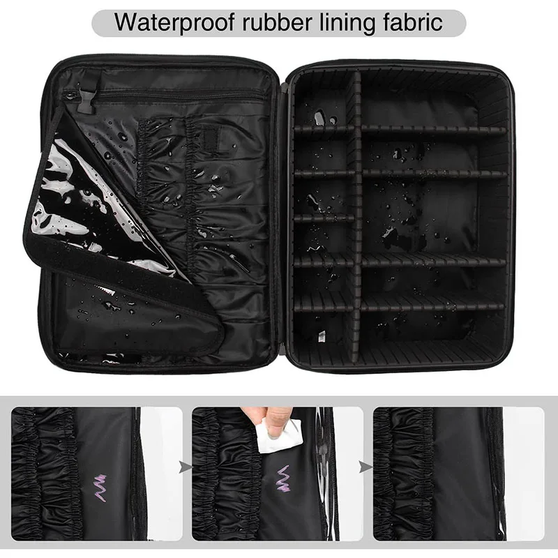 Large Capacity Cosmetic Case Waterproof Manicure Makeup Toolbox,Makeup Bag For Travel New Professional Tattoo Tool Makeup Case