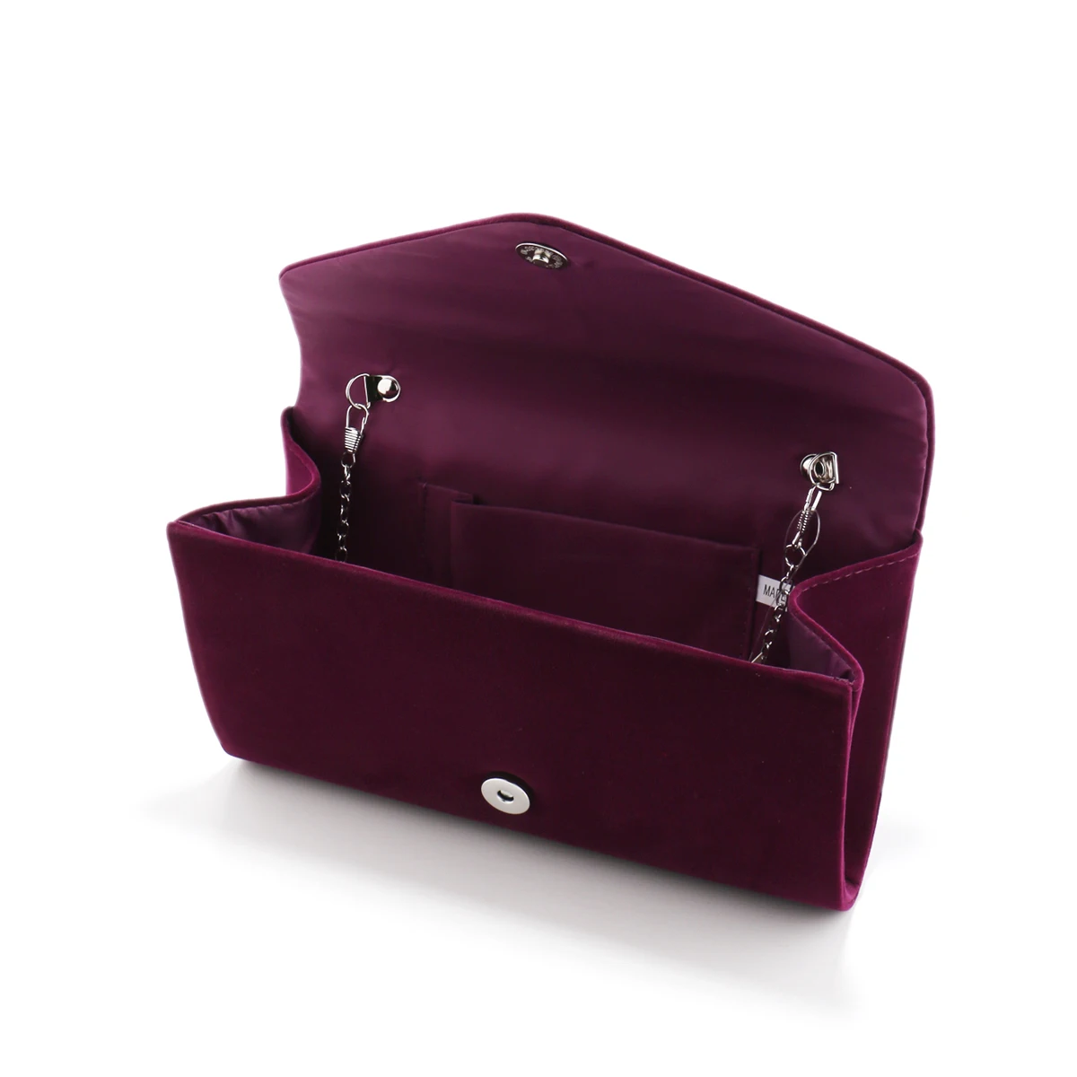 Red Color Women Evening Bags Cover Envelope Design Party Wedding Girl Handbags With Chan Shoulder Clutch Velvet Fashion Purse
