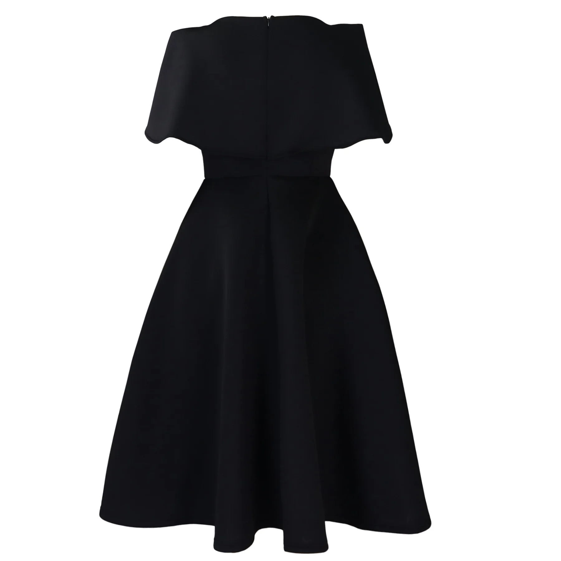 Elegant Dresses Woman 2024 Wedding Party Off the Shoulder Puff Sleeve A Line Pleated Mid Calf Luxury Birthday Night Vestidos Hot