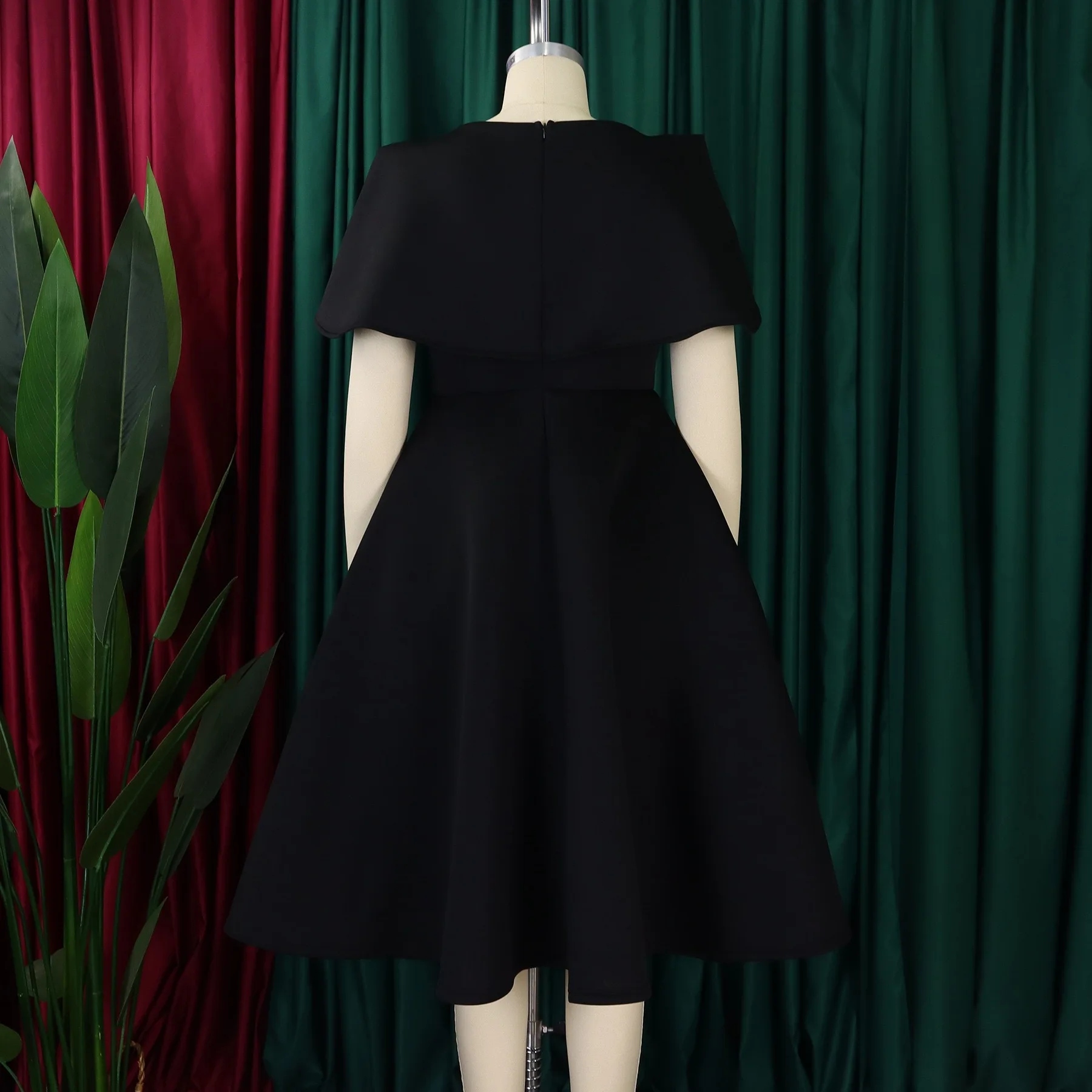 Elegant Dresses Woman 2024 Wedding Party Off the Shoulder Puff Sleeve A Line Pleated Mid Calf Luxury Birthday Night Vestidos Hot