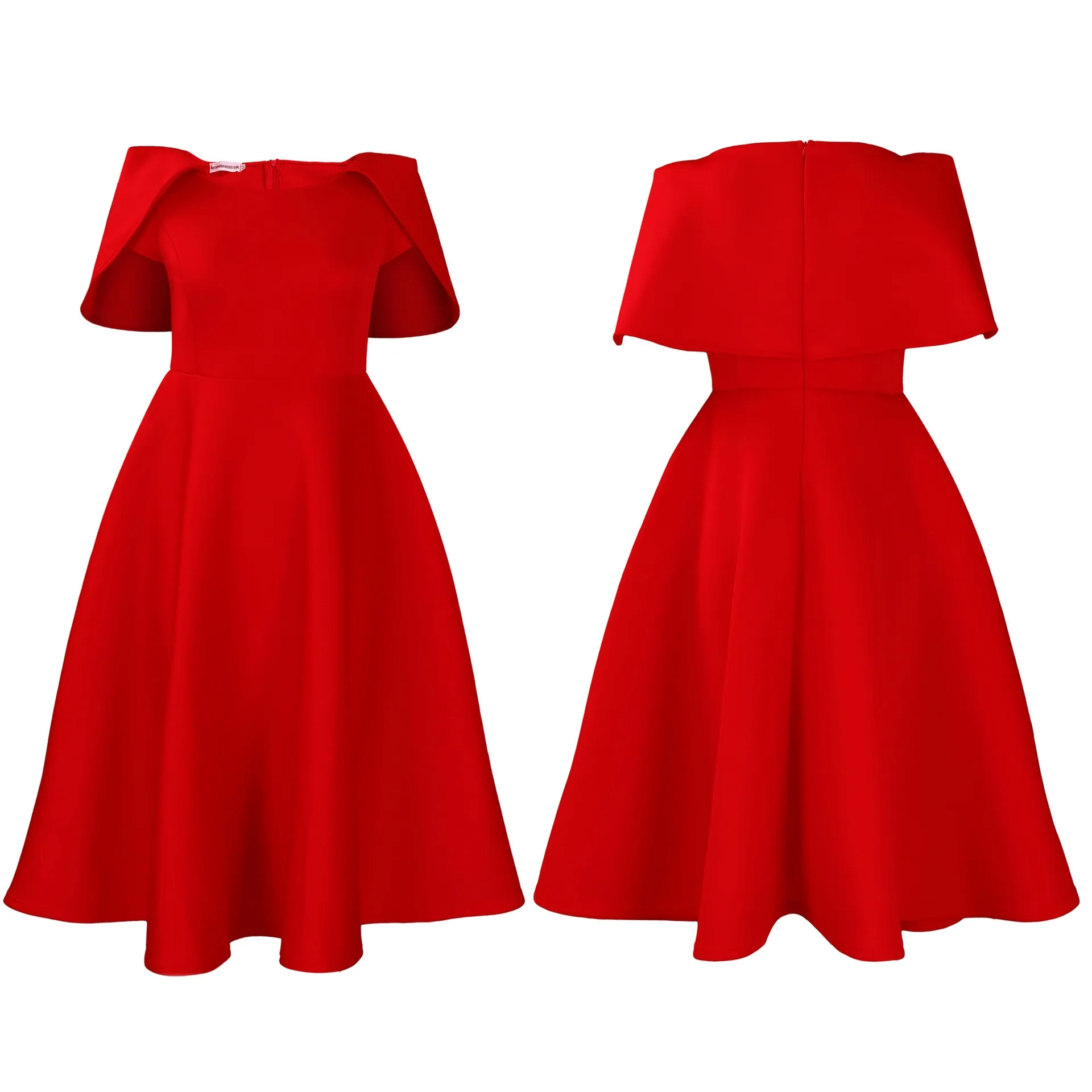 Elegant Dresses Woman 2024 Wedding Party Off the Shoulder Puff Sleeve A Line Pleated Mid Calf Luxury Birthday Night Vestidos Hot