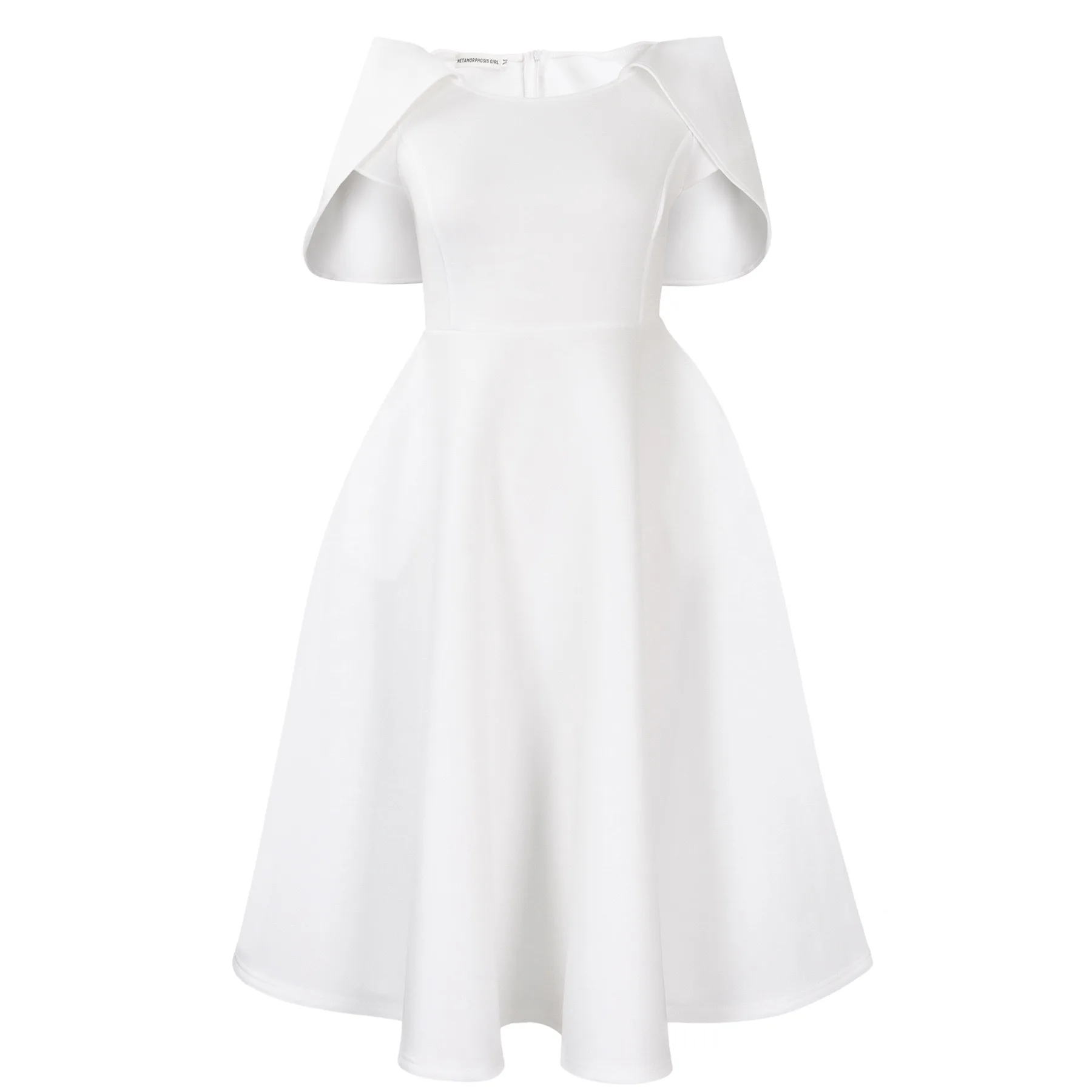 Elegant Dresses Woman 2024 Wedding Party Off the Shoulder Puff Sleeve A Line Pleated Mid Calf Luxury Birthday Night Vestidos Hot