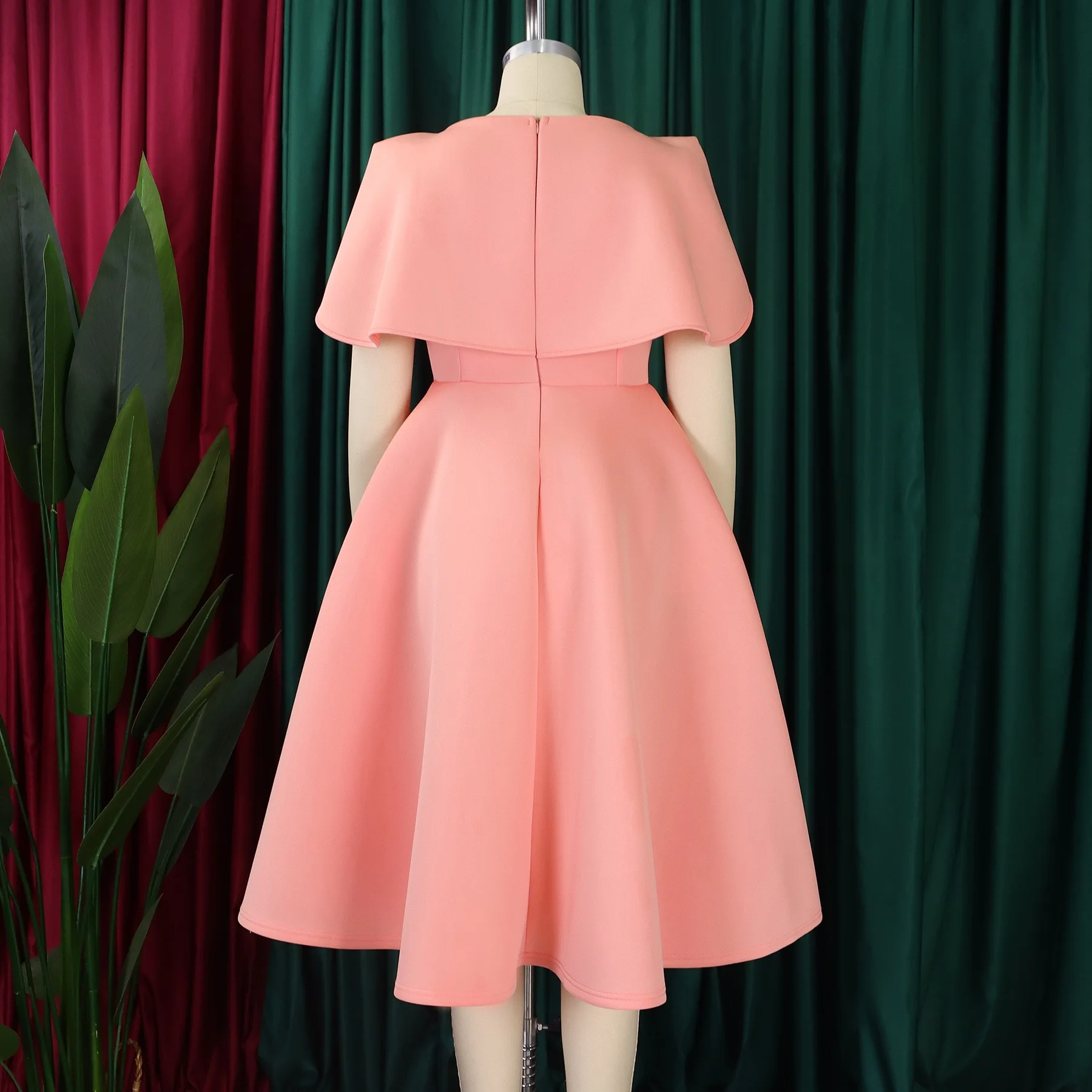 Elegant Dresses Woman 2024 Wedding Party Off the Shoulder Puff Sleeve A Line Pleated Mid Calf Luxury Birthday Night Vestidos Hot