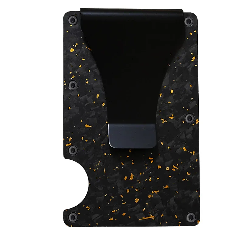 Carbon Fiber Minimalist Slim Wallet Carteira for Men Cartera Tarjetero Hombre RFID Cashback Credit Card Holder Luxury