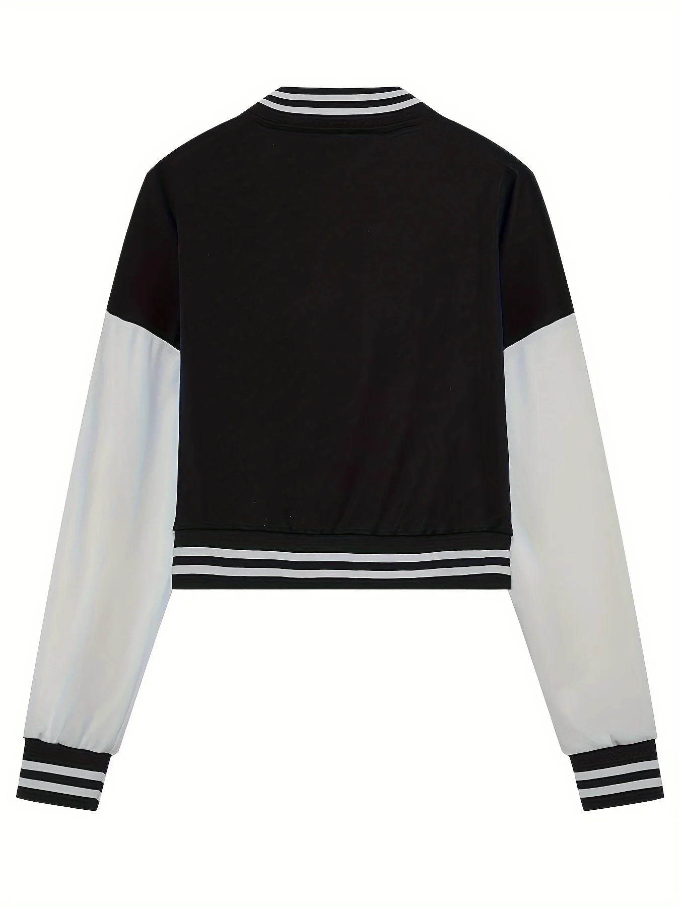 Spring and Autumn European and N Women's Color Matching Jacket Single-breasted Lettered Baseball Jacket Jacket
