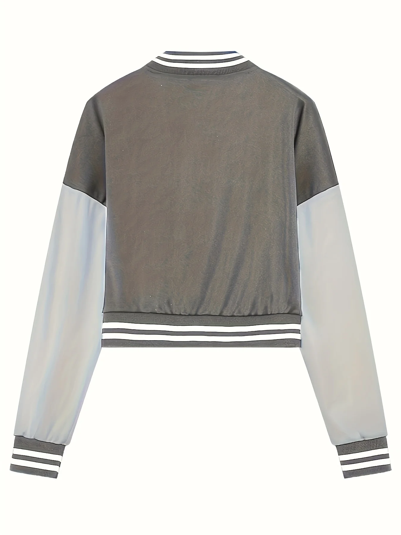 Spring and Autumn European and N Women's Color Matching Jacket Single-breasted Lettered Baseball Jacket Jacket