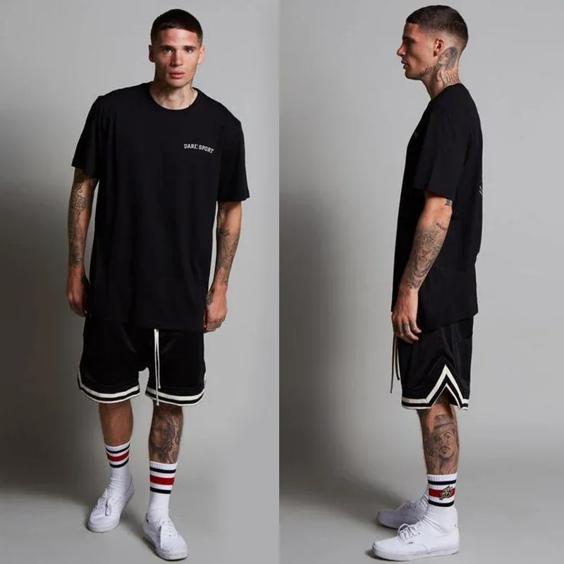 Men's Basketball Shorts Quick Dry Mesh Gym Shorts Fitness Male Sport Short Pants with Zipper Pockets Summer Multi-color S~5XL