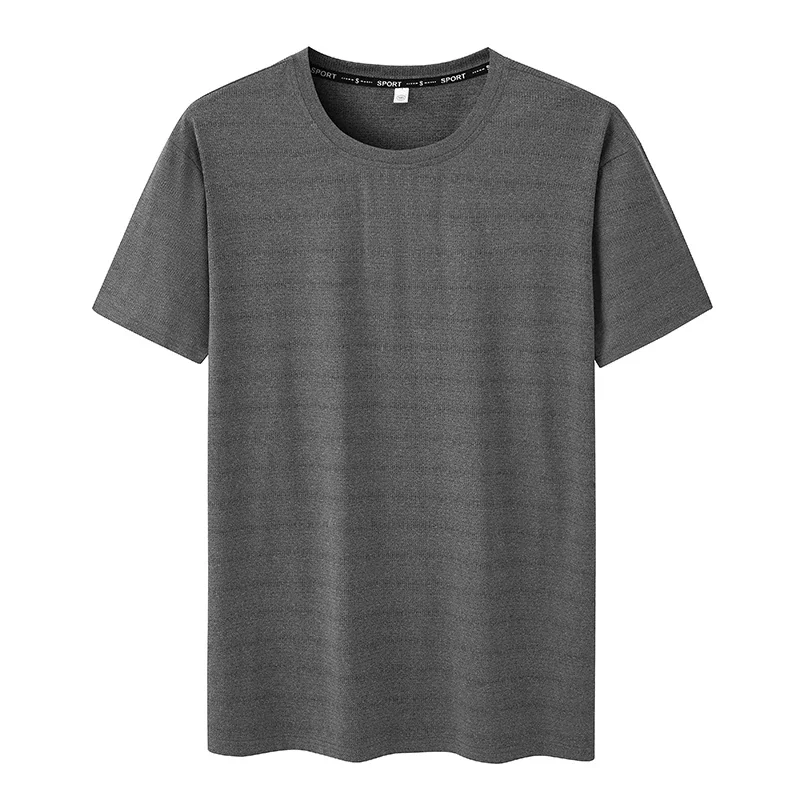 Plus Size T-shirt for Men 7XL/6XL 110-175kg Summer Quick Drying Round Neck Short Sleeve Oversized T Shirt Big Size Men Clothing