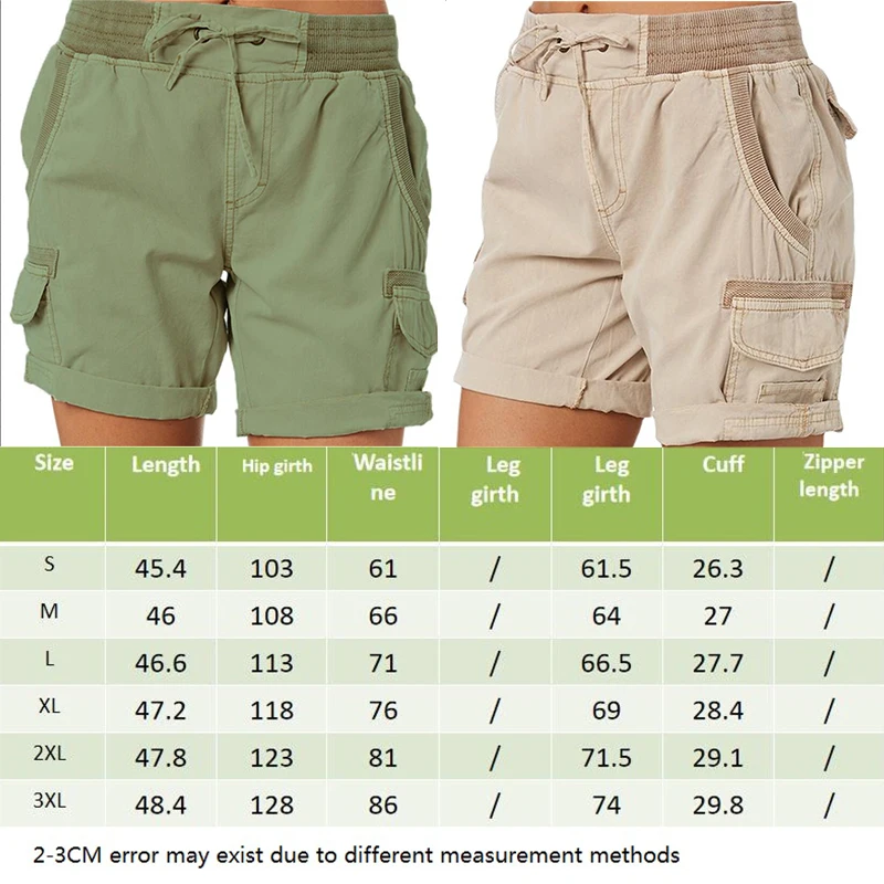 Summer Women Brand Printed High Waist Shorts Fashion Short Pants Female Work Wear Casual Loose Cargo Shorts