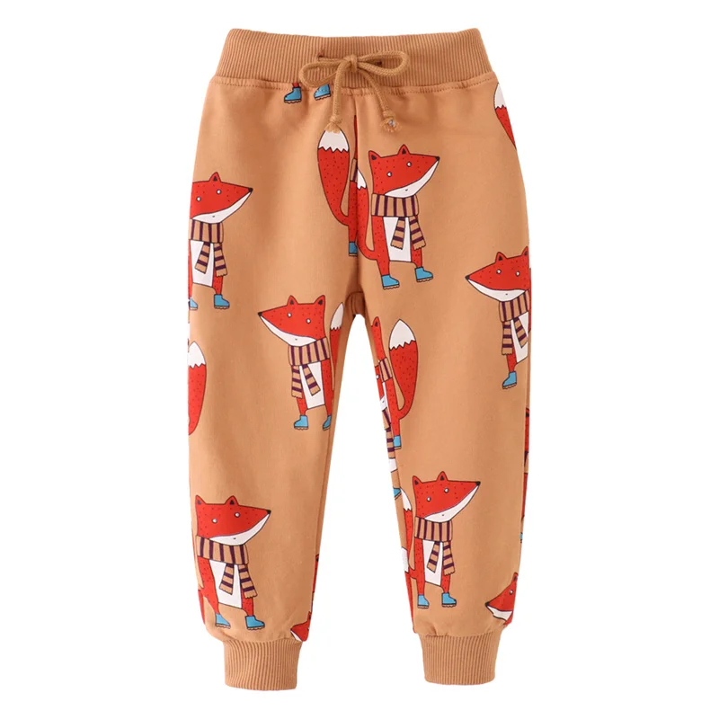 Jumping Meters Children's Animals Print Boys Girls Sweatpants Autumn Spring Sharks Baby Trousers Pants Sport Harm Kids Lose Pant