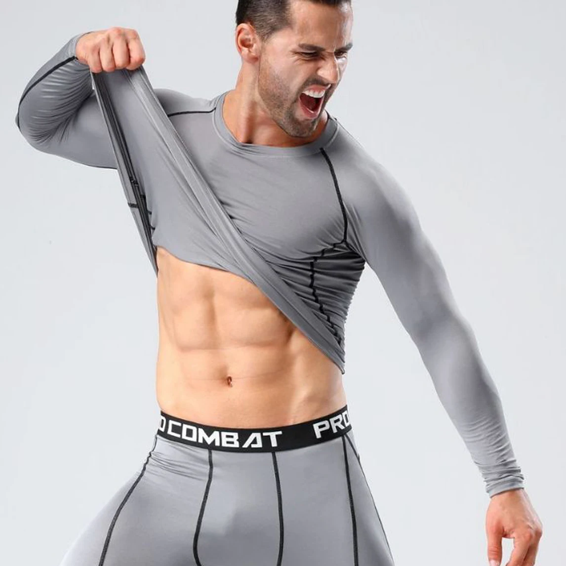 Men's Rash Guard Anime Manga Print Gym Compression Shirts Fitness Quick Dry Rashguard Sport Tops Tees Outdoor Summer SPF 60 Male