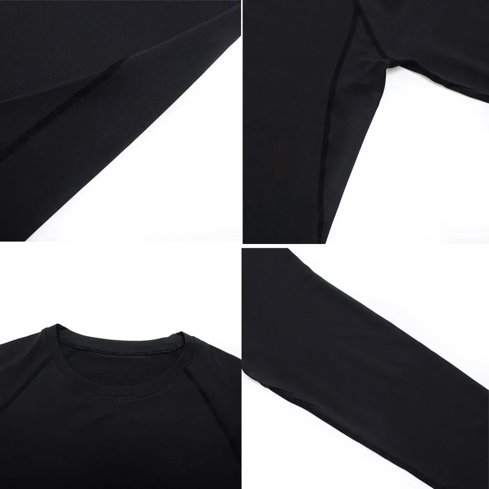 Compression Shirts Men's Rashguard Quick Dry Gym Fitness Shirts Spring Beach Surfing Athletic Sport Running Workout Tops Tees