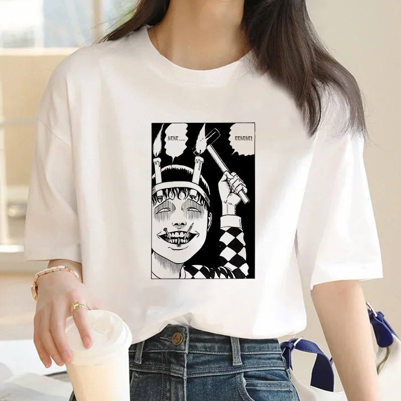 junji ito t-shirt women harajuku kawaii aesthetic kawaii japanese t shirt streetwear tumblr