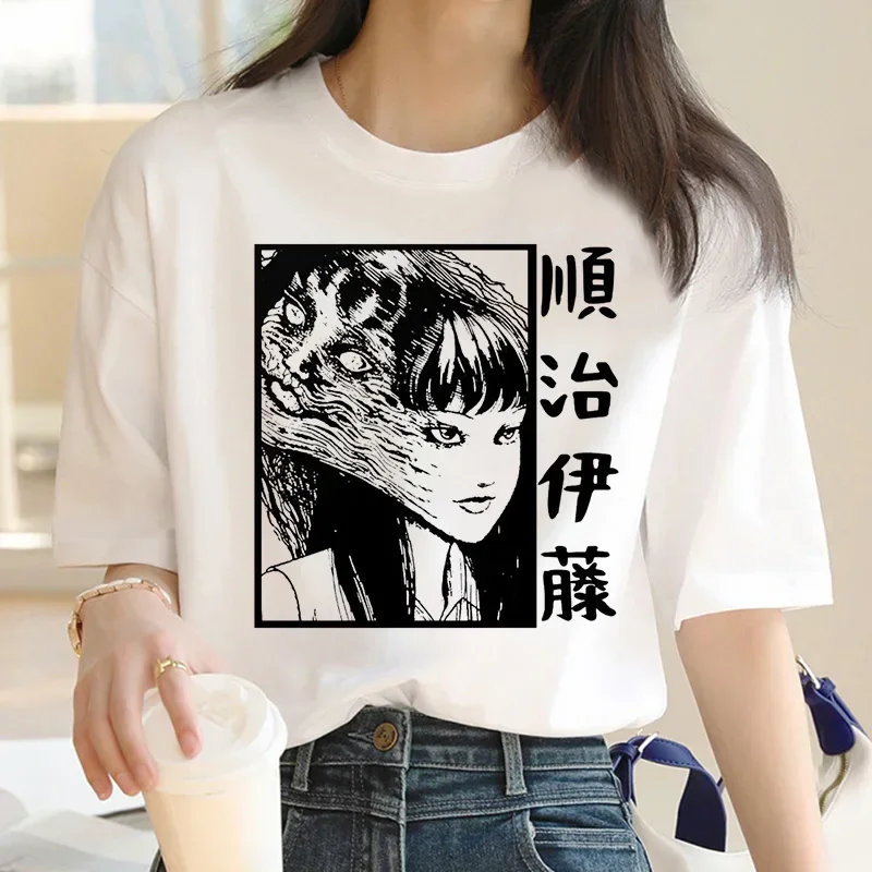 junji ito t-shirt women harajuku kawaii aesthetic kawaii japanese t shirt streetwear tumblr