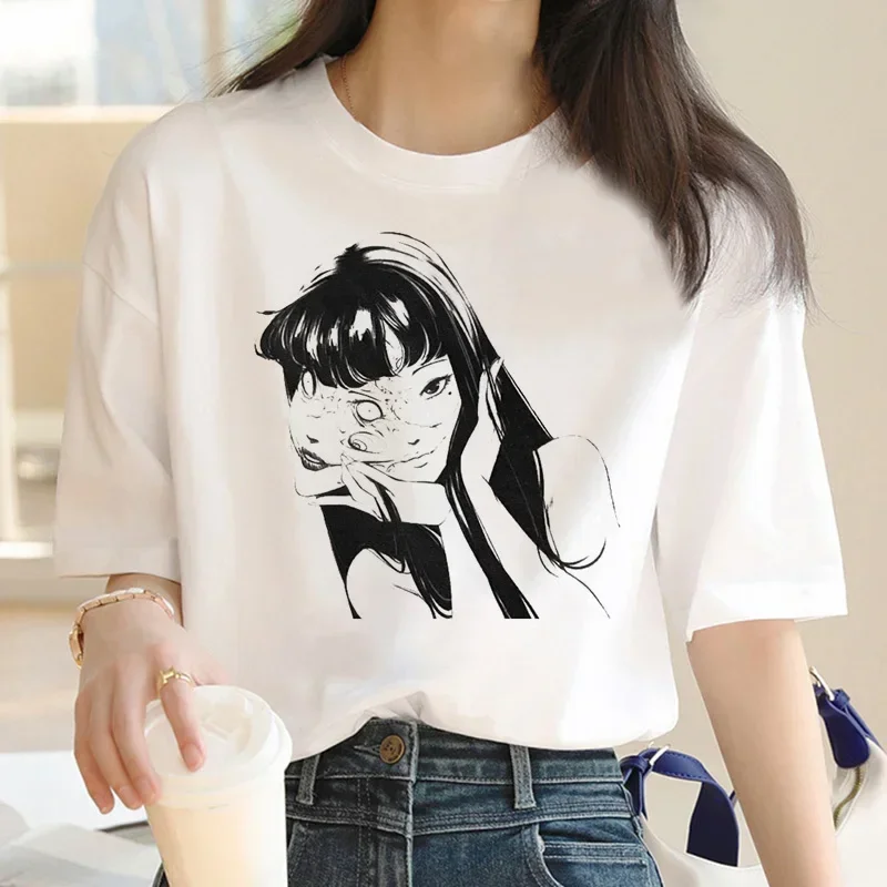 junji ito t-shirt women harajuku kawaii aesthetic kawaii japanese t shirt streetwear tumblr