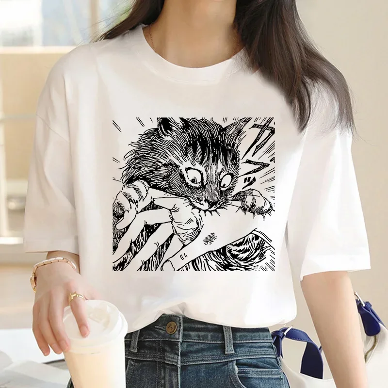 junji ito t-shirt women harajuku kawaii aesthetic kawaii japanese t shirt streetwear tumblr